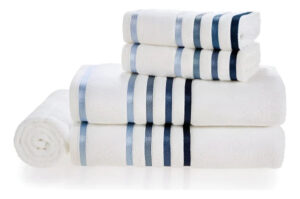 Jogo De Toalhas Banho Lumina 5 peças Algodão Penteado Karsten