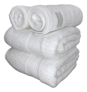 Jogo De Toalha Banhão Buddemeyer Fio Penteado 4pçs Macio Cor Branco Canelado